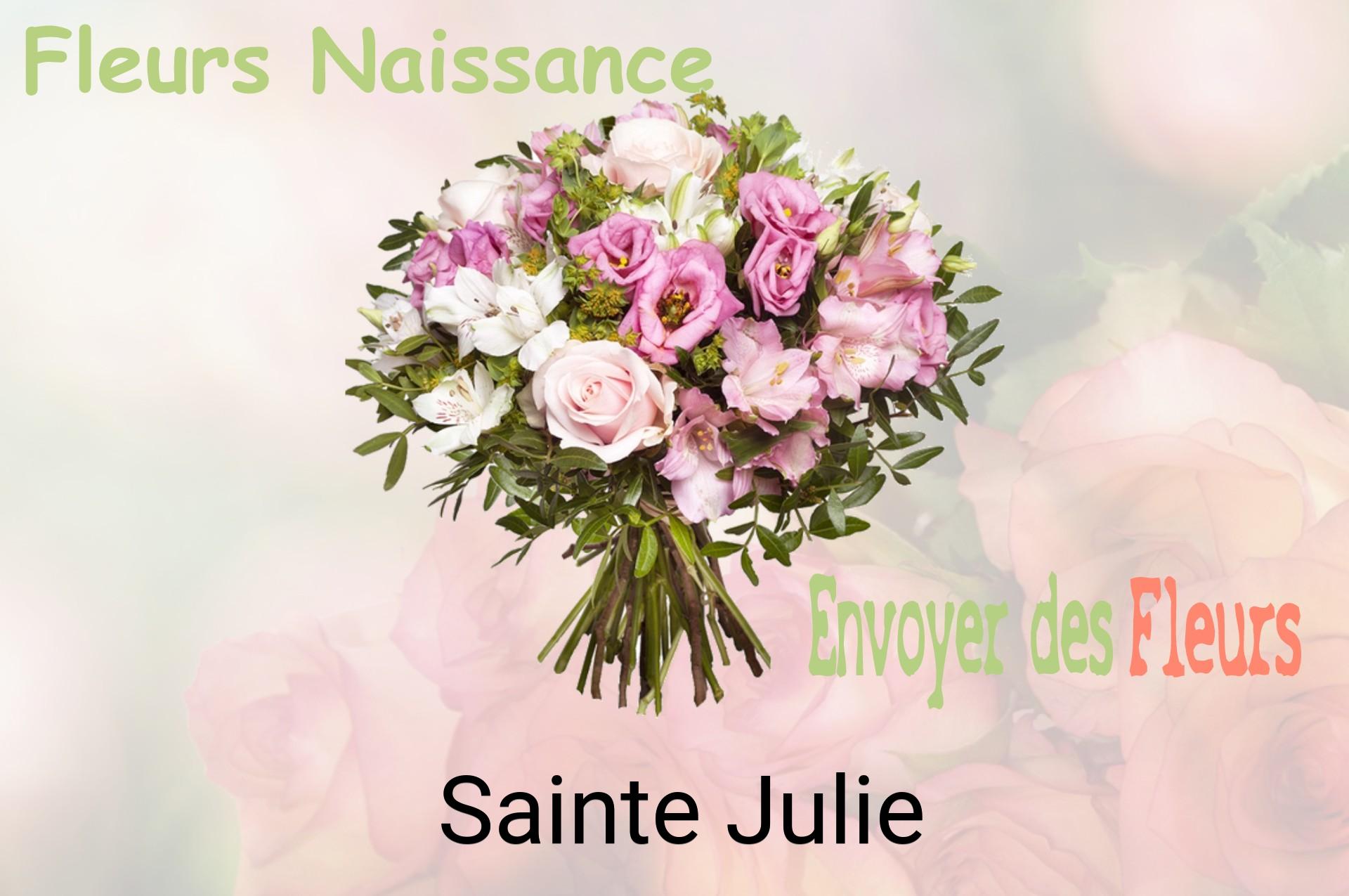 Bouquet de fleurs de naissance livré à Sainte-Julie